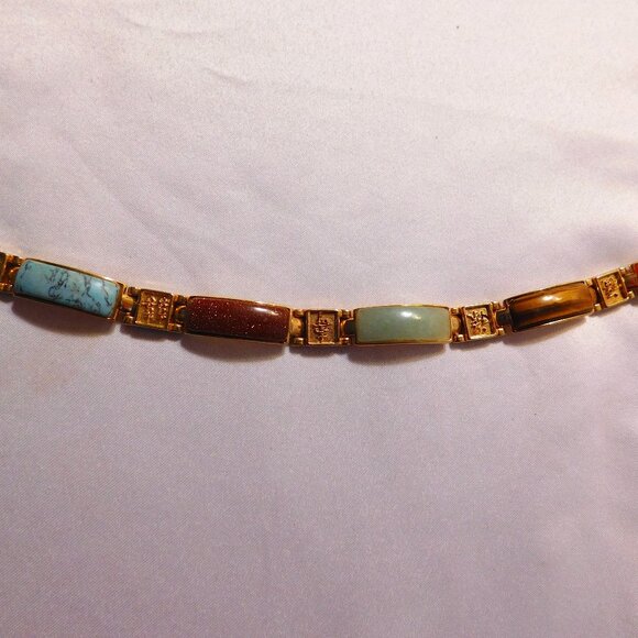 Vintage Gem Stone Bracelet - Picture 1 of 14